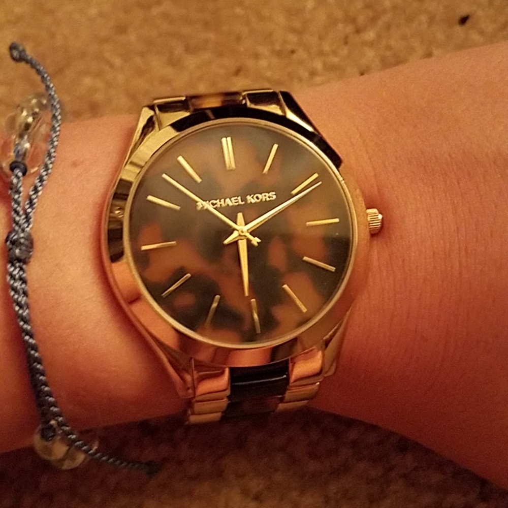 Michael Kors Turtoise/Gold Women's Watch